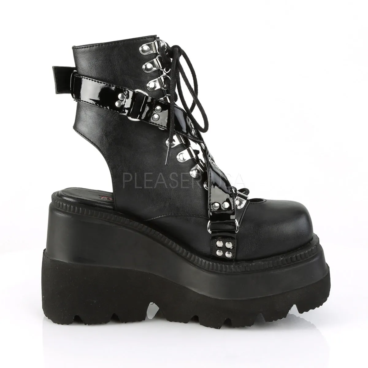 SHAKER-56  Black Vegan Leather-Patent
