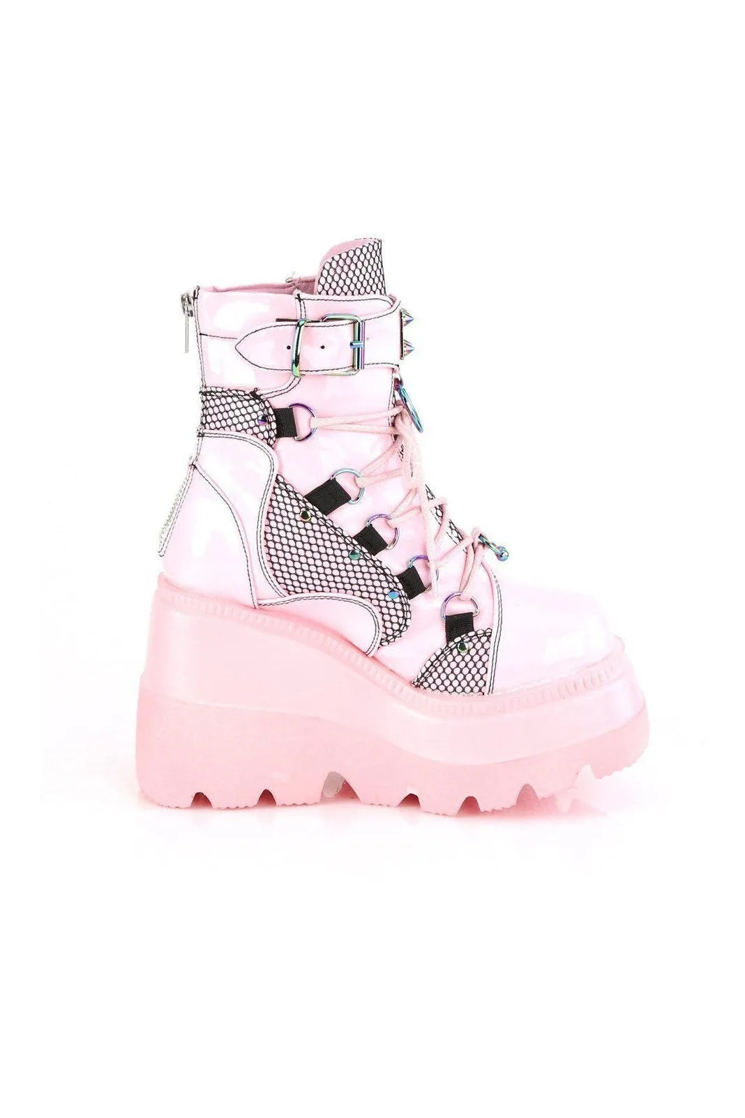 SHAKER-60 Ankle Boot | Hologram Faux Leather
