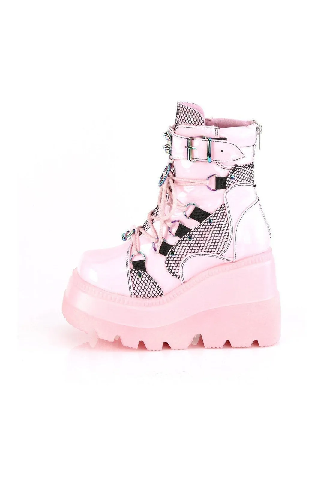SHAKER-60 Ankle Boot | Hologram Faux Leather