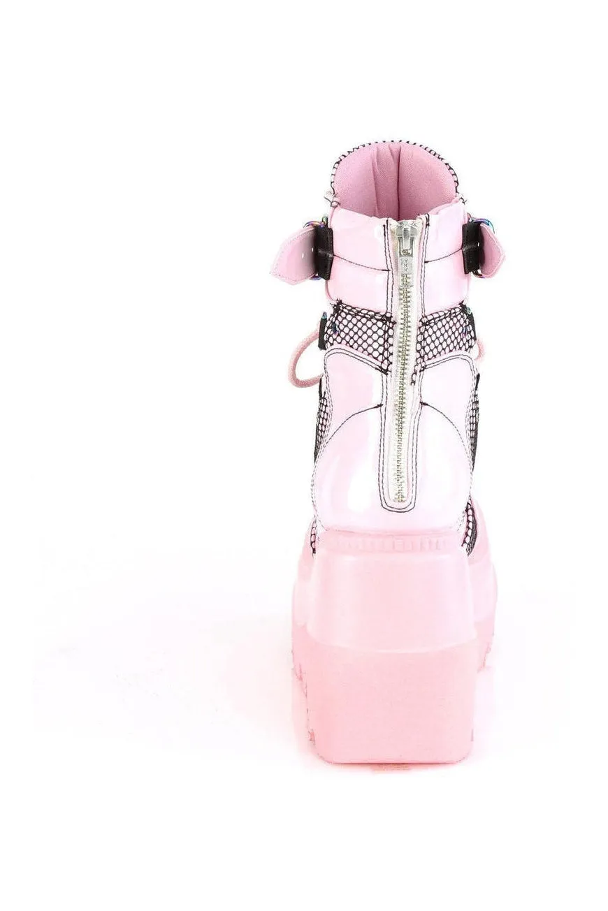 SHAKER-60 Ankle Boot | Hologram Faux Leather