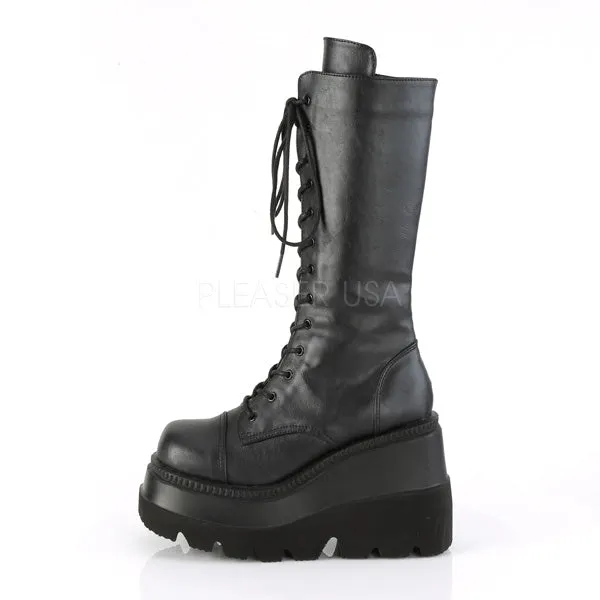 SHAKER-72  Black Vegan Leather