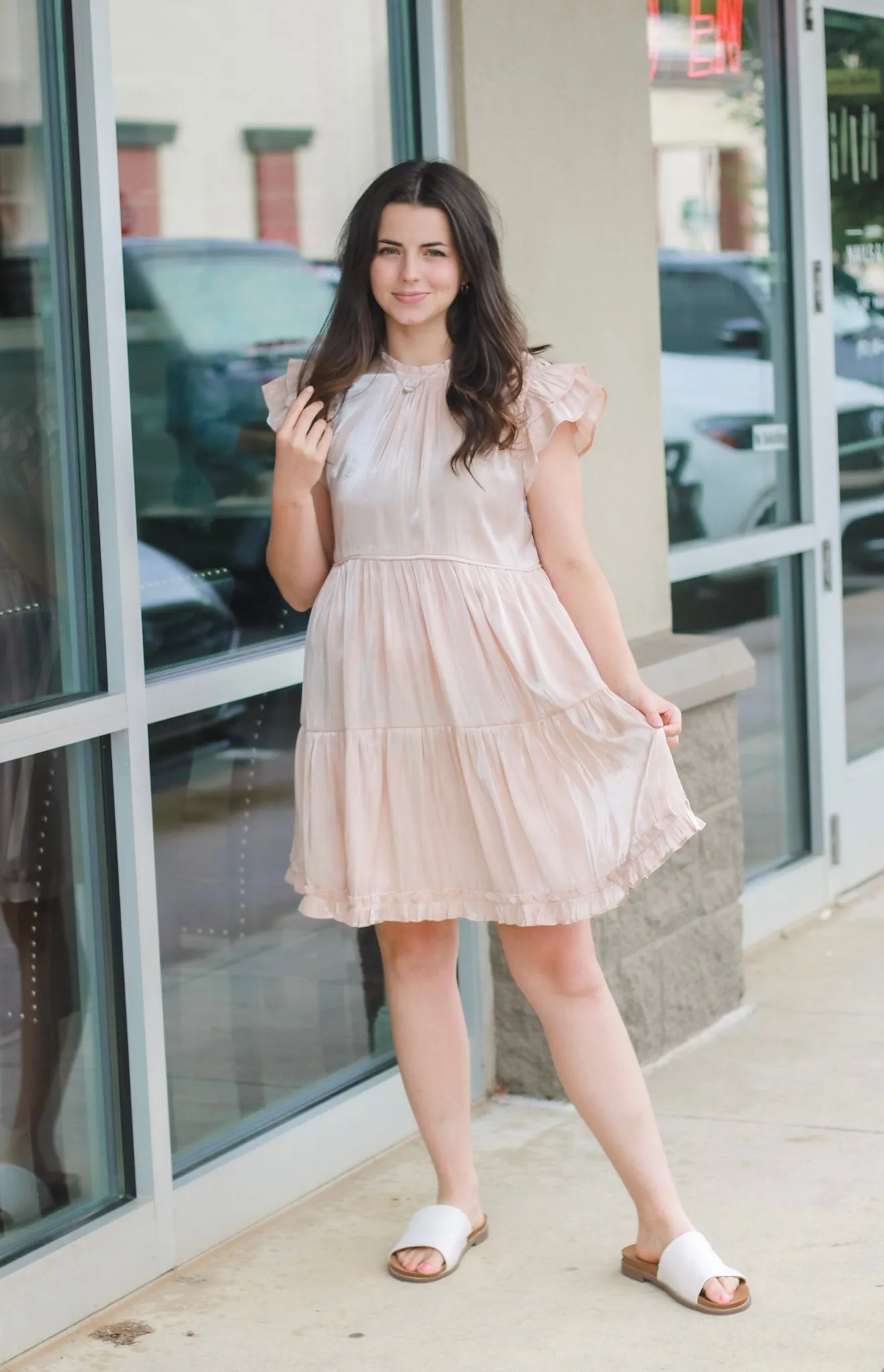 Shimmering Champagne Dress