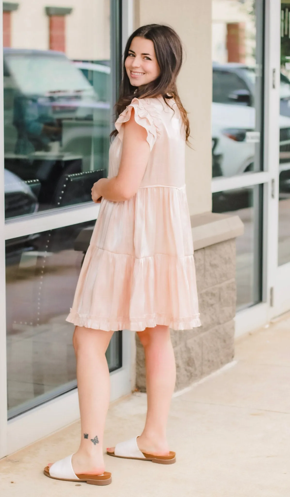 Shimmering Champagne Dress