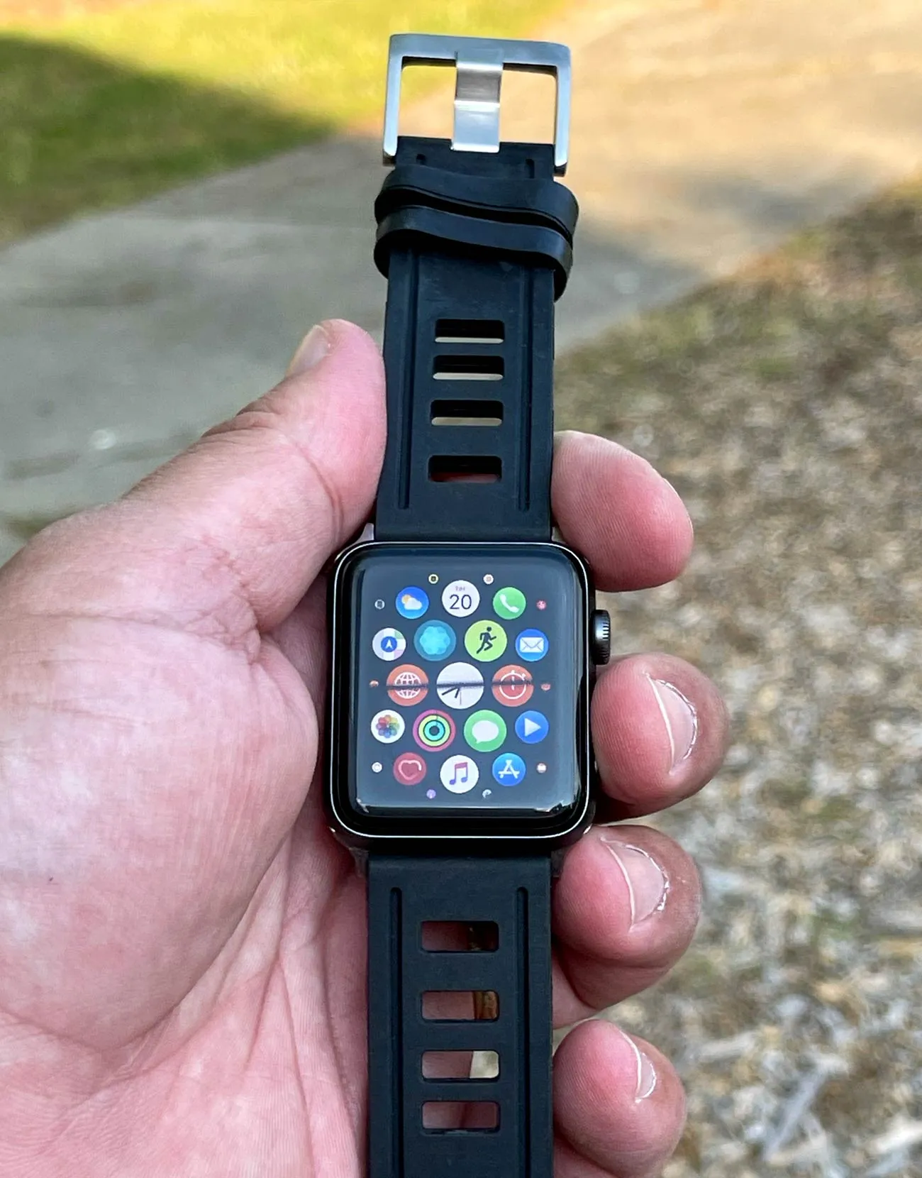 Silicon-Rubber Watch Band Strap for Apple® Watch