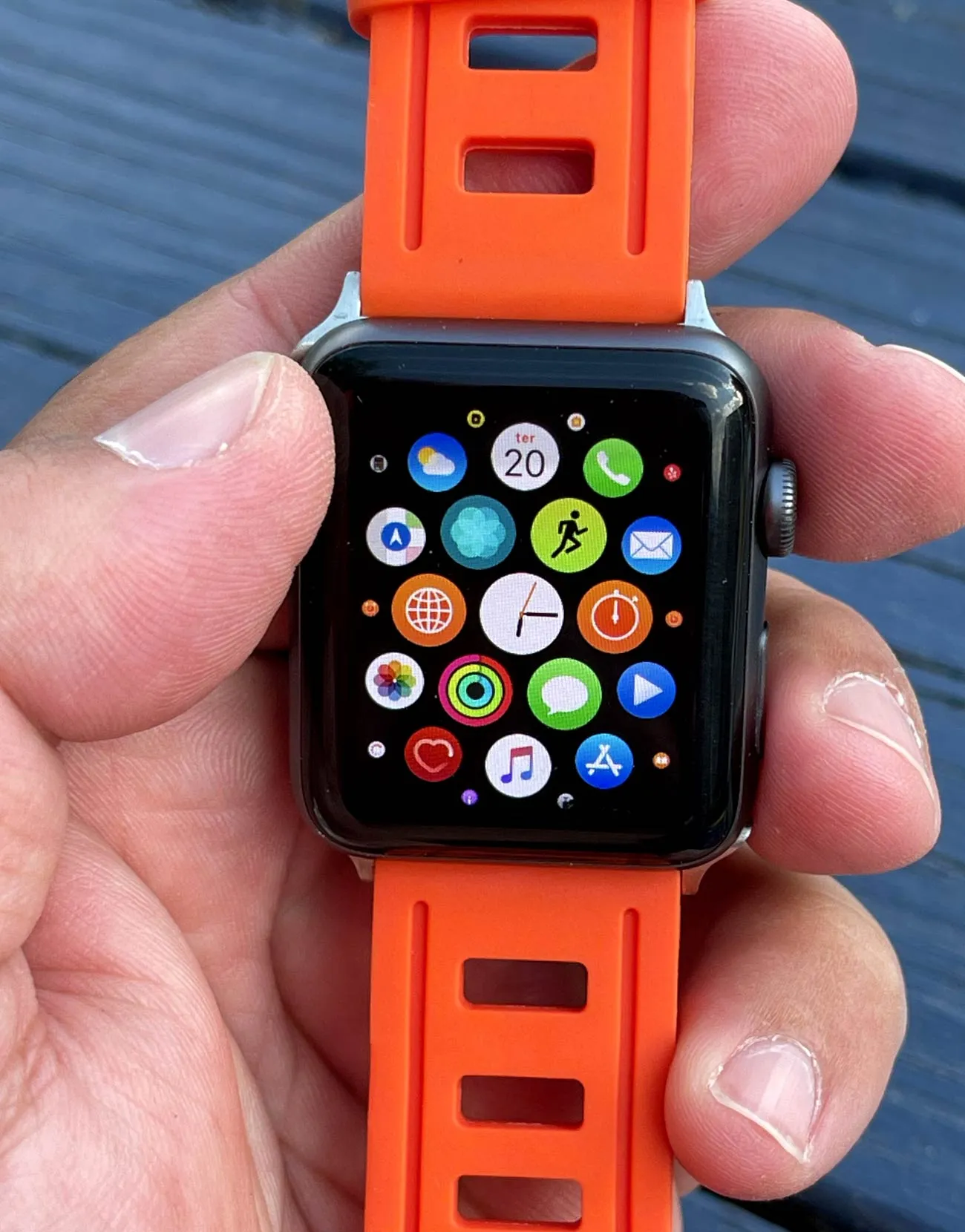 Silicon-Rubber Watch Band Strap for Apple® Watch