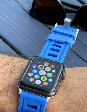 Silicon-Rubber Watch Band Strap for Apple® Watch