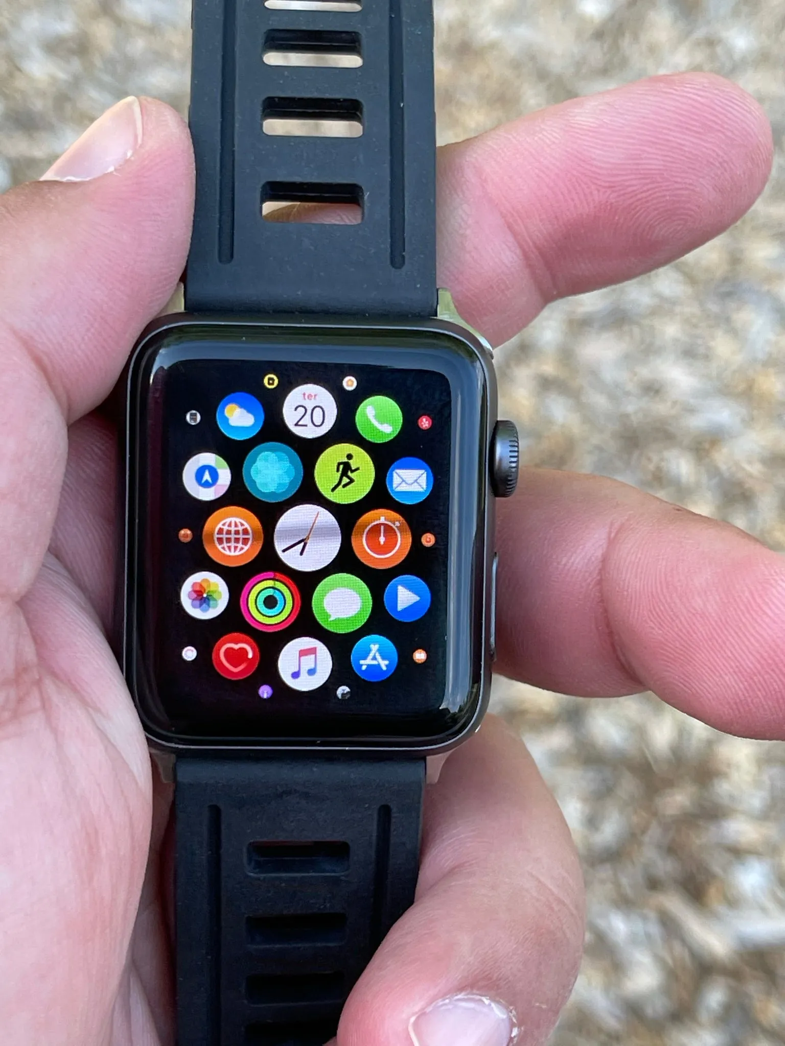 Silicon-Rubber Watch Band Strap for Apple® Watch