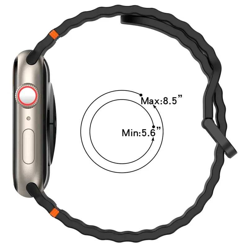 Silicon Sports Straps   Case with Glass For Apple Watch