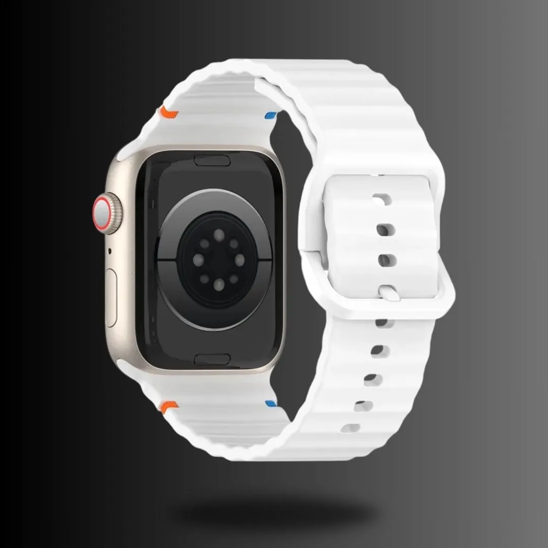 Silicon Sports Straps   Case with Glass For Apple Watch