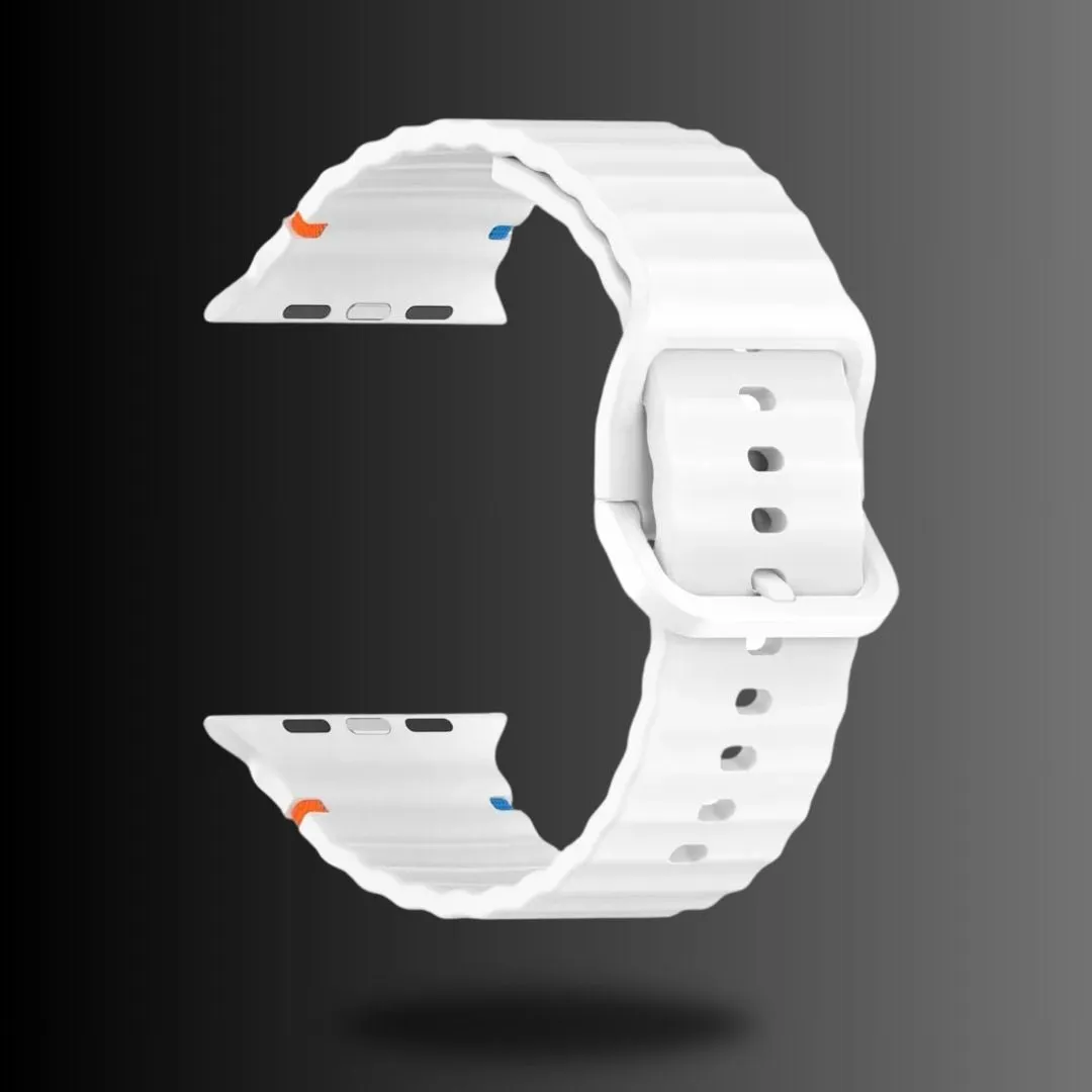 Silicon Sports Straps   Case with Glass For Apple Watch