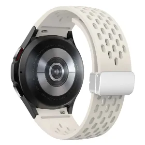 Silicone Strap with Silver Magnetic Buckle for Samsung Galaxy Watch