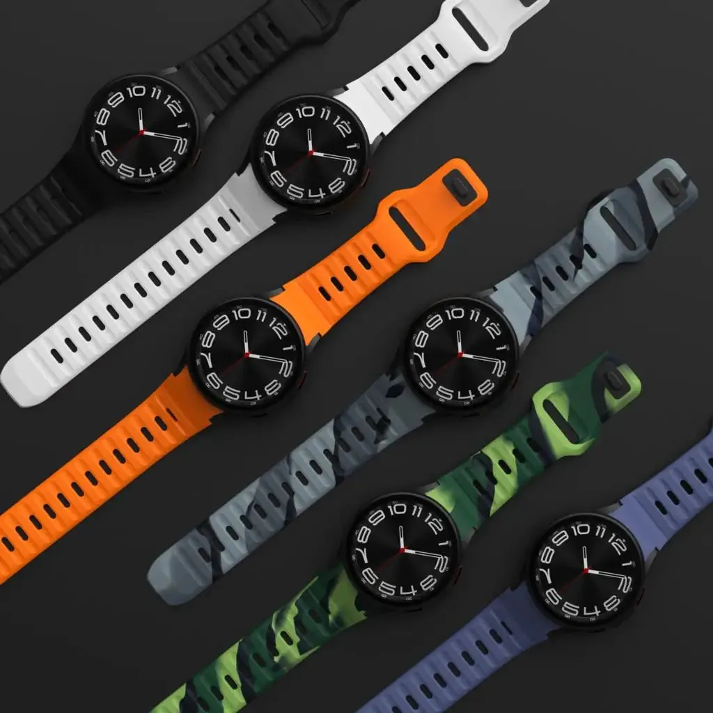 Silicone Striped Strap for Samsung Galaxy Watch
