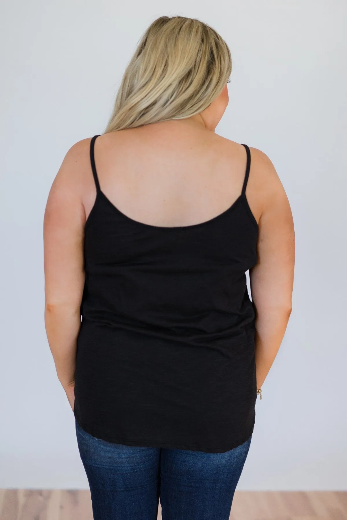 Simply Tied Black Knot Top