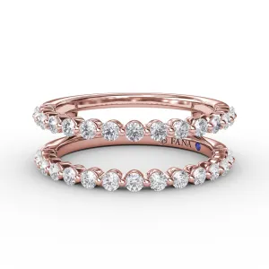 Single Prong Diamond Insert Ring