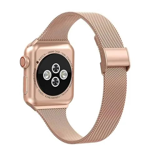 Slim Milanese Apple Watch Band