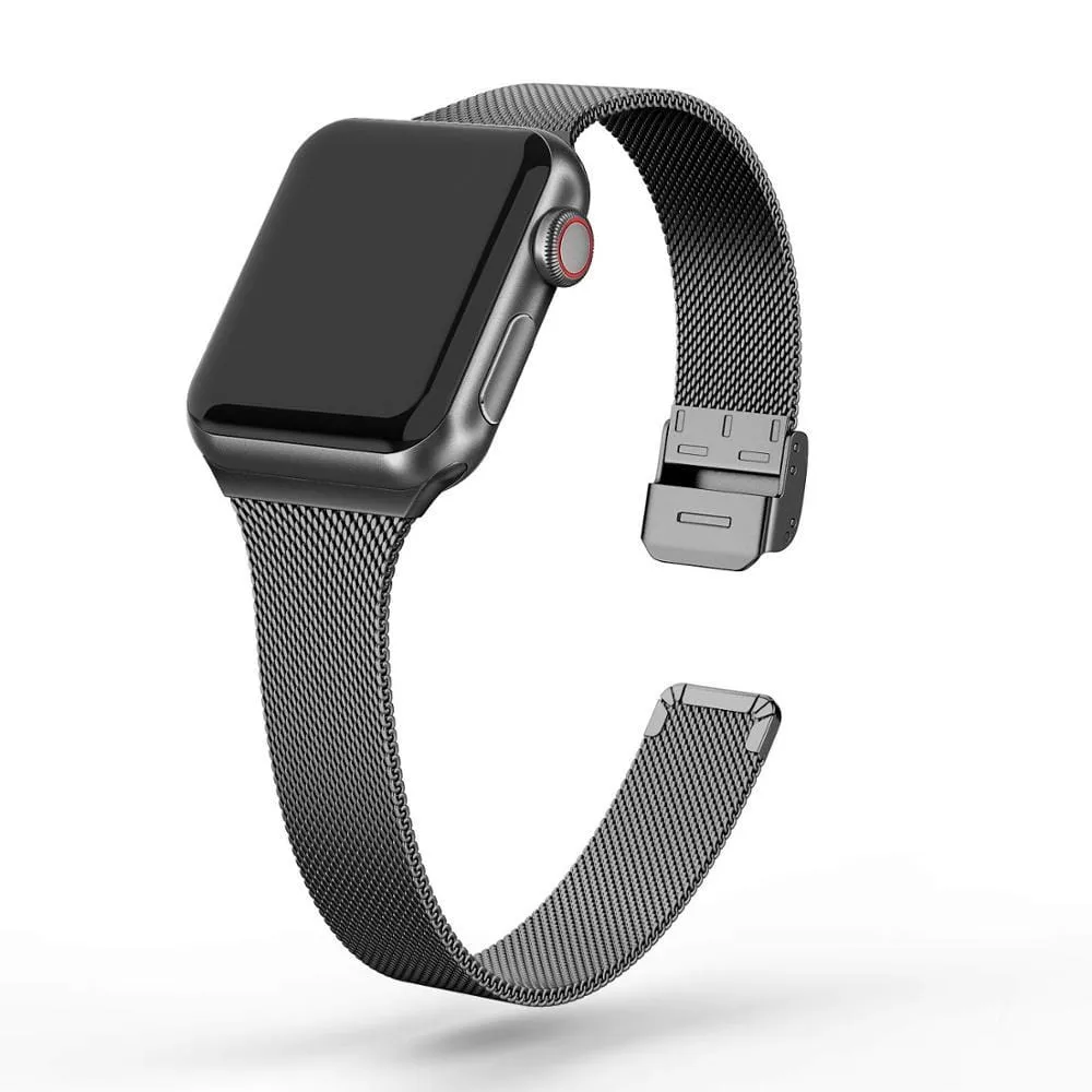 Slim Milanese Stainless Steel Watch Band
