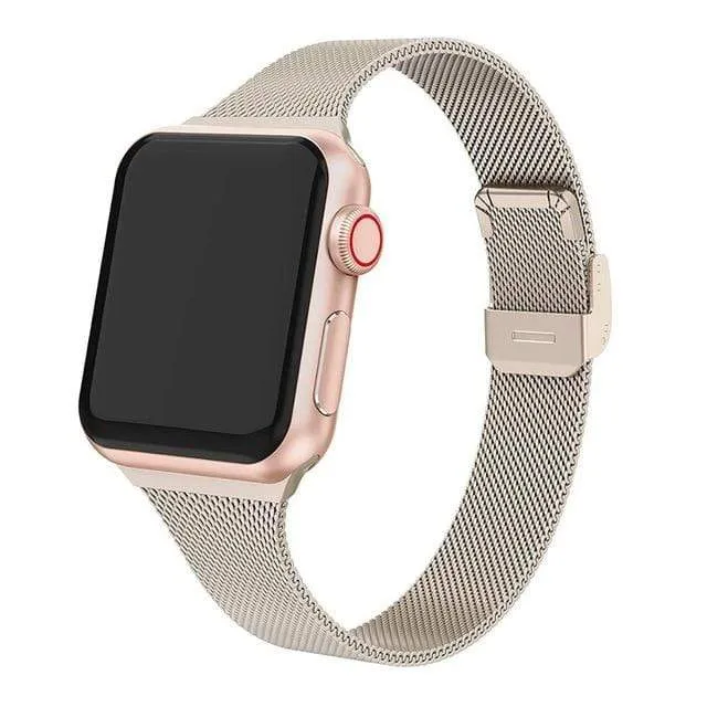 Slim Milanese Stainless Steel Watch Band