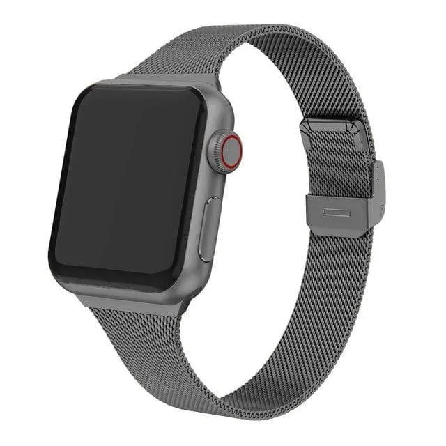 Slim Milanese Stainless Steel Watch Band