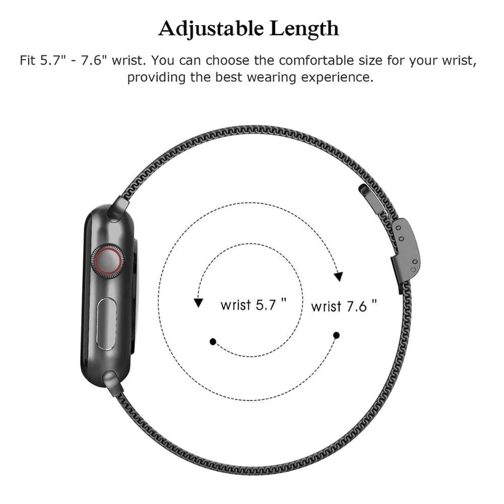 Slim Milanese Stainless Steel Watch Band