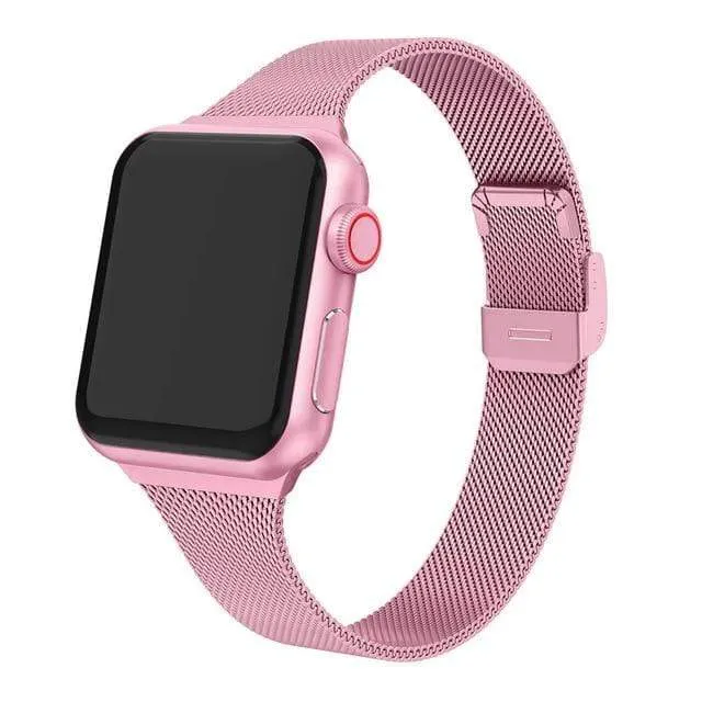 Slim Milanese Stainless Steel Watch Band