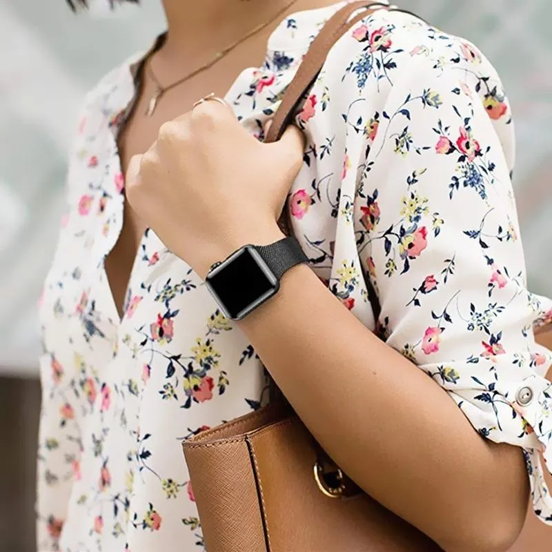 Slim Milanese Stainless Steel Watch Band
