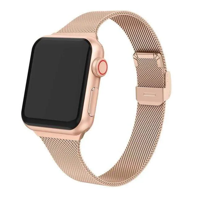 Slim Milanese Stainless Steel Watch Band