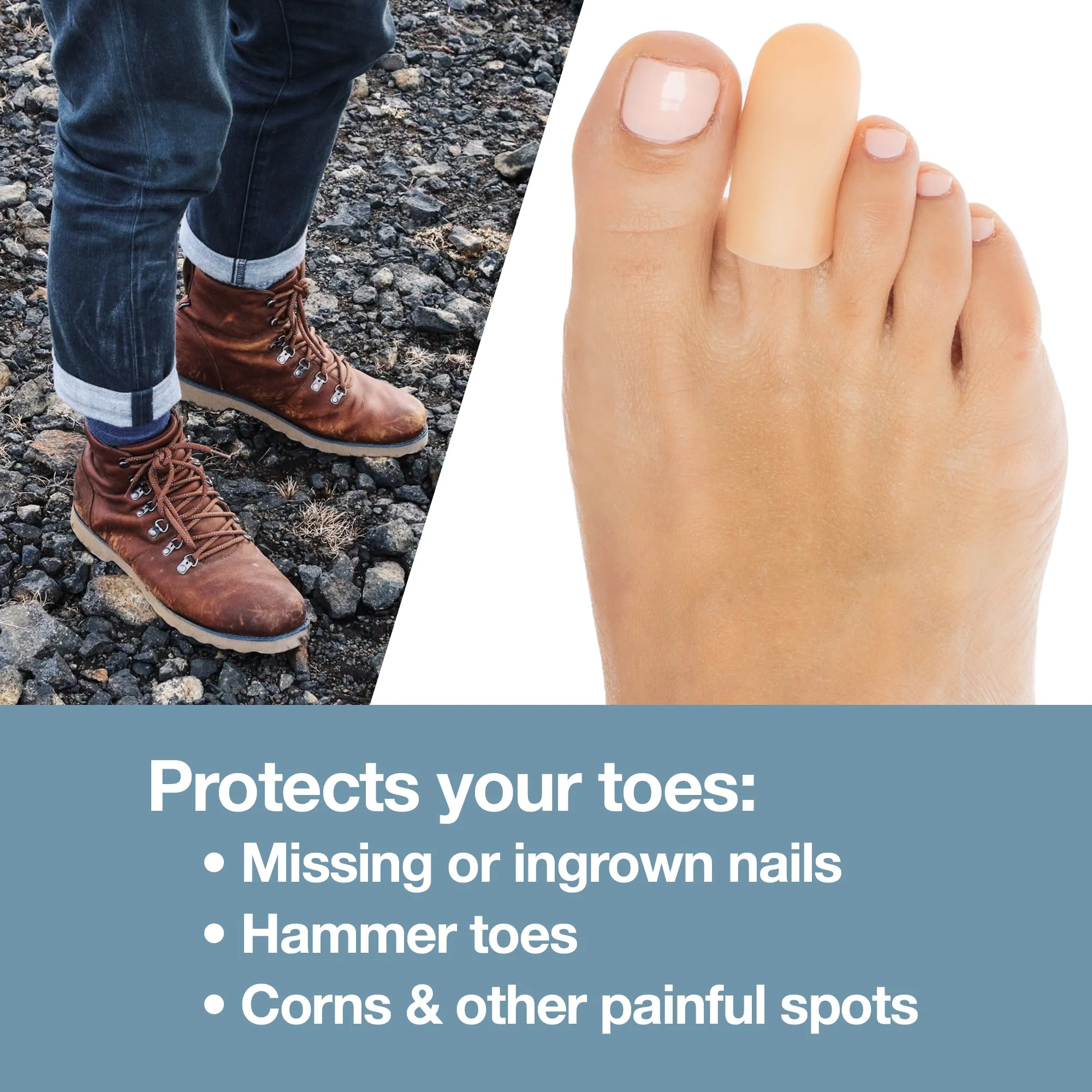 Small Gel Toe Caps, for Little Toes