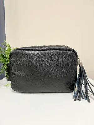 Smaller Black Leather Camera Bag