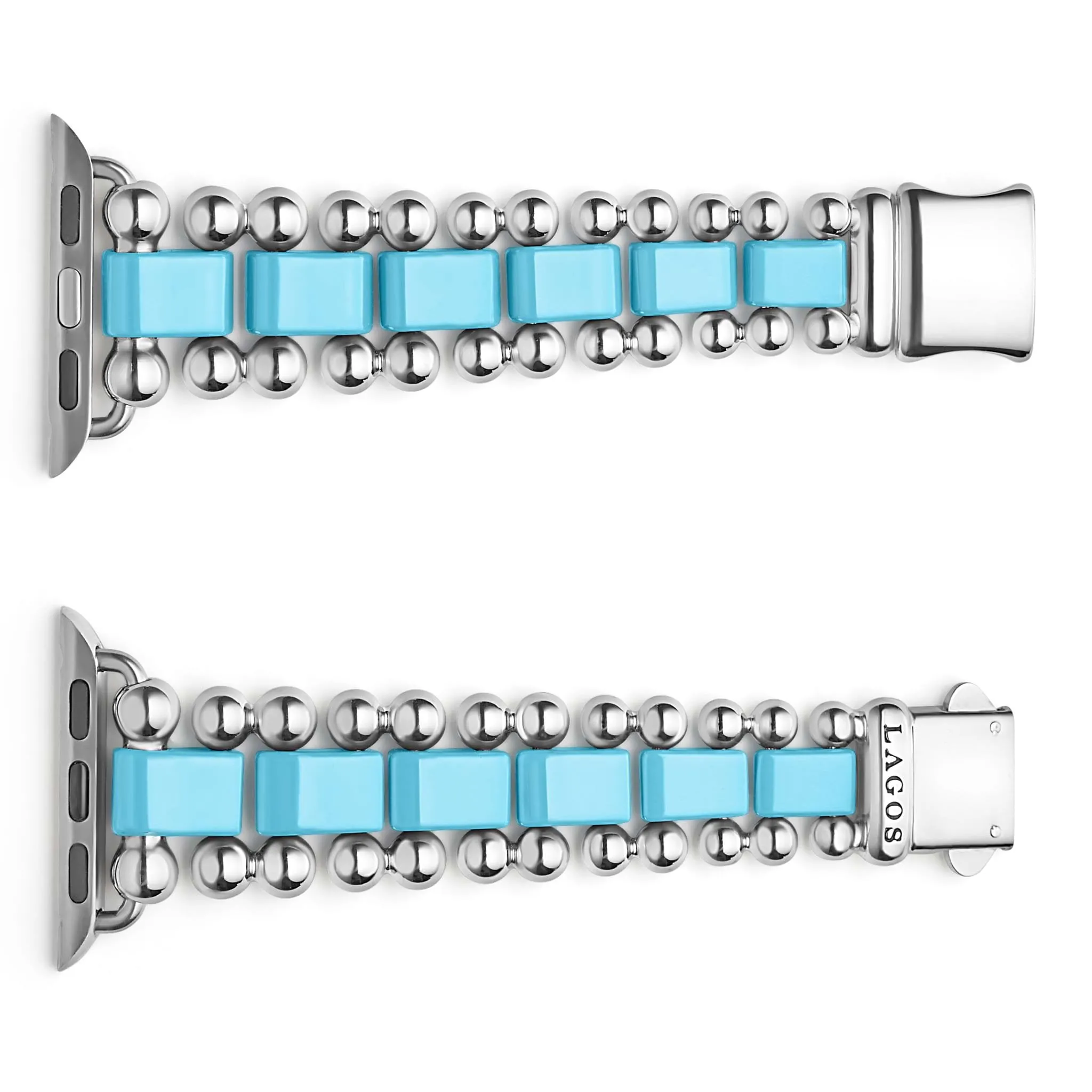 Smart Caviar Blue Ceramic and Stainless Steel Watch Bracelet-38-45mm