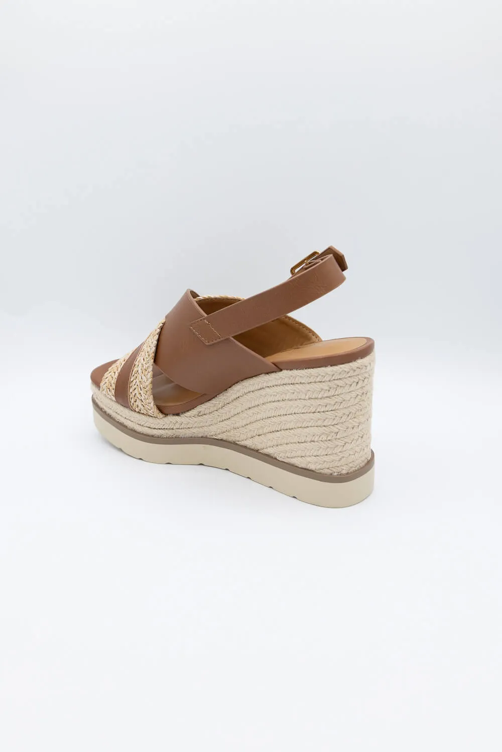 Soda Almo Rope Wedges for Women in Tan | ALMO-S MID TAN