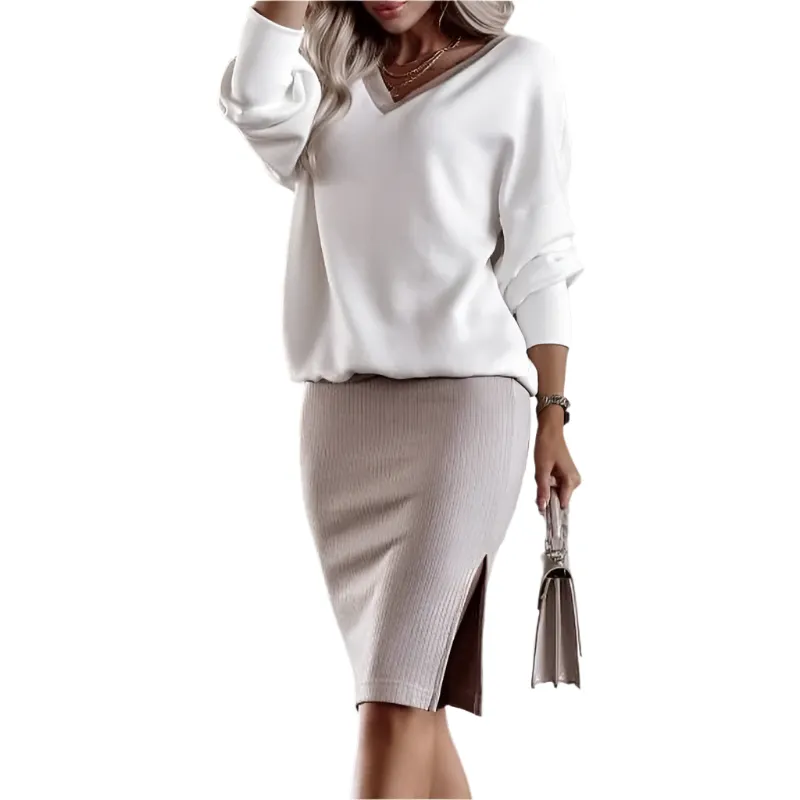 Sofia – Elegant Cotton Blend Women’s Office Set