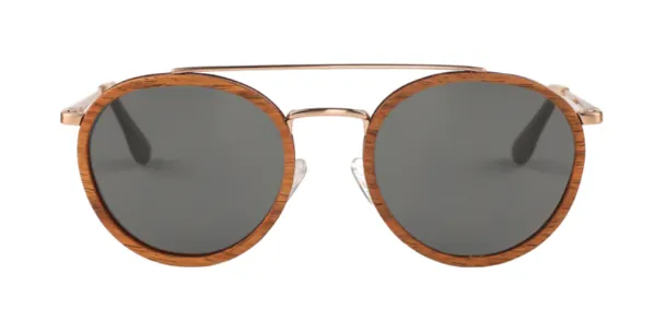 Soleil / Metal x Wood Sunglasses / Polarized Lenses