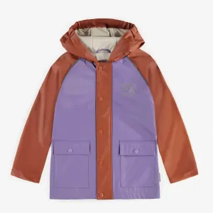 Souris Mini Hooded Raincoat - Purple