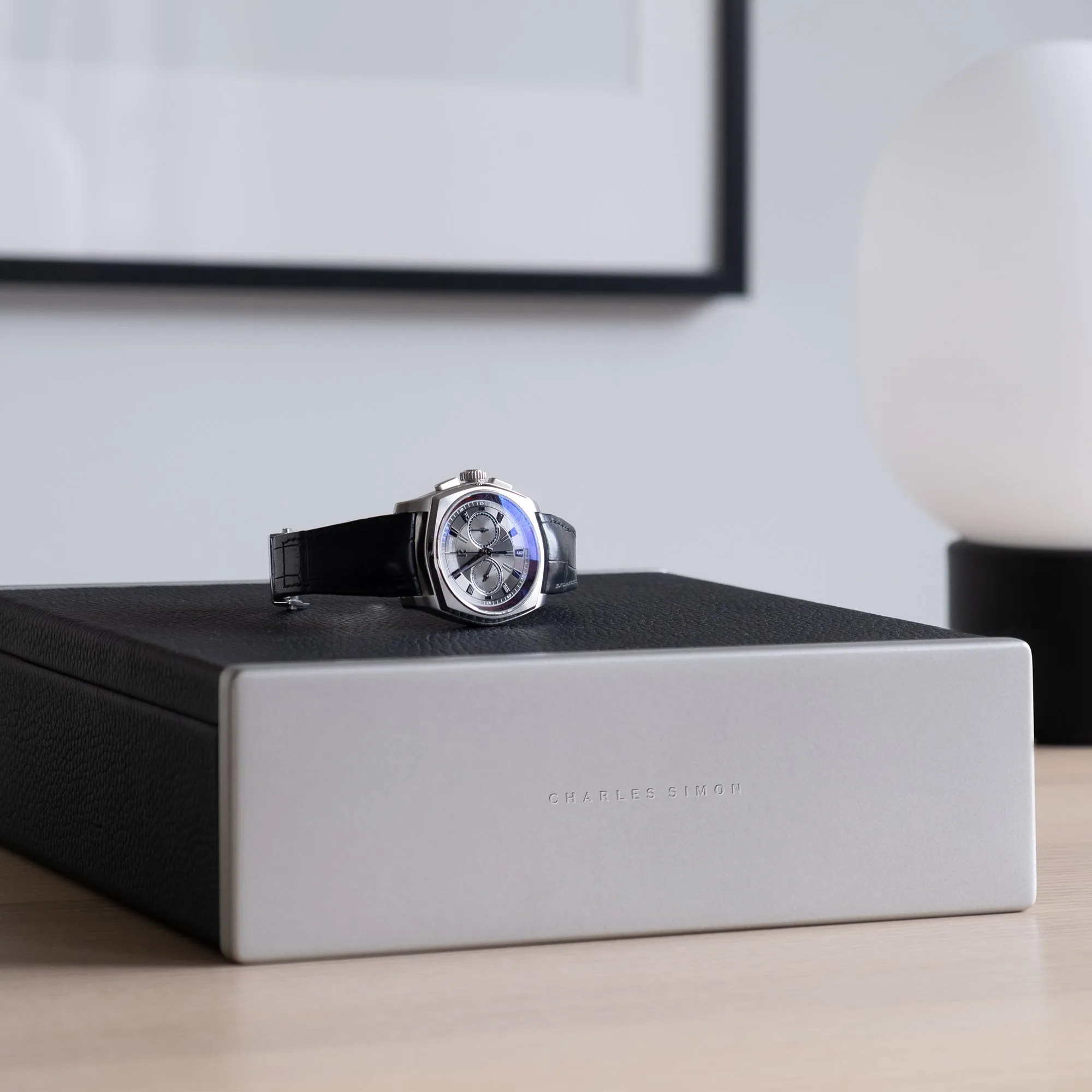 SPENCE 6 WATCH BOX - BLACK / GREY