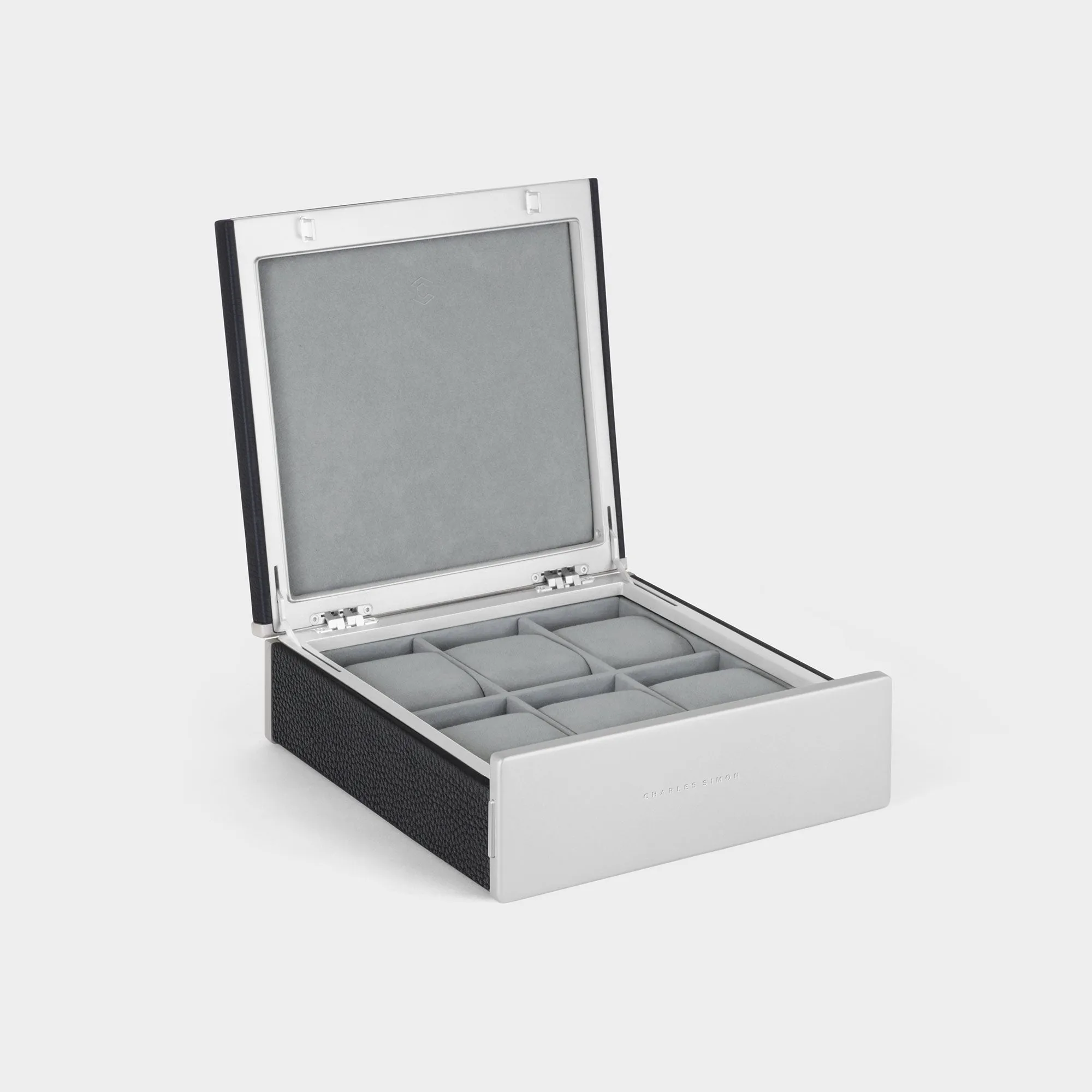 SPENCE 6 WATCH BOX - BLACK / GREY