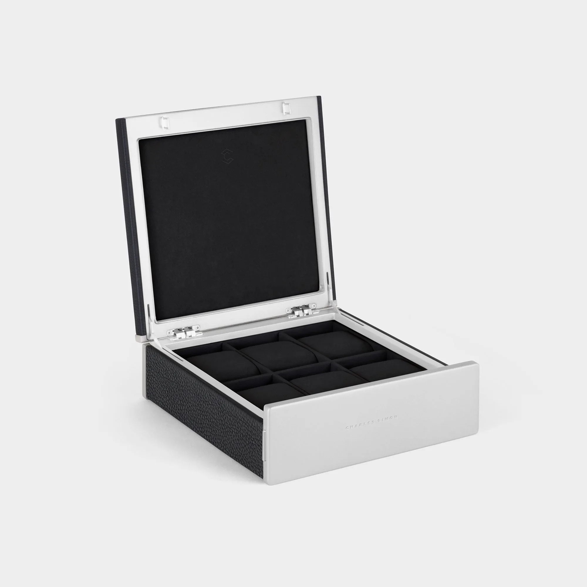 SPENCE 6 WATCH BOX - BLACK / GREY