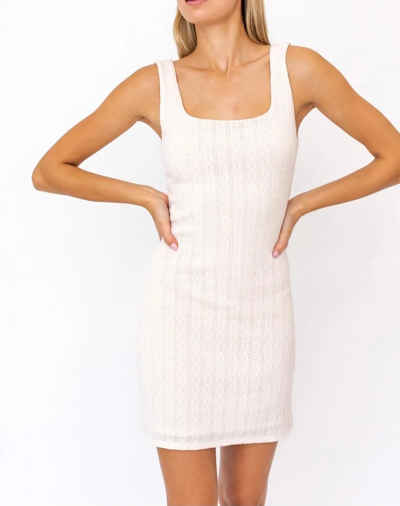 Square Neck Bodycon Mini Dress
