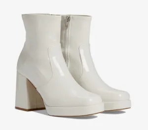 Square Toe Platform Bootie