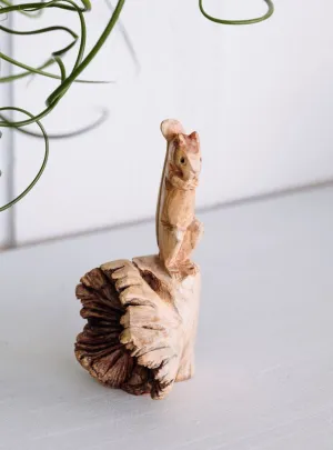 Squirrel On Parasite Wood Base