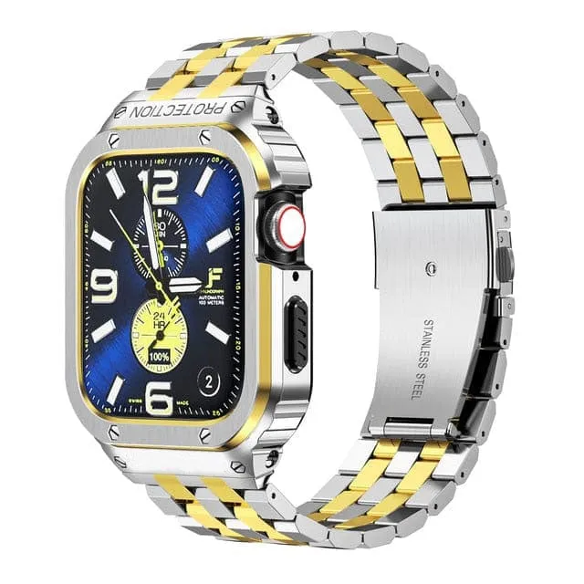 Stainless Steel Bracelet Watch Band With Shockproof Case