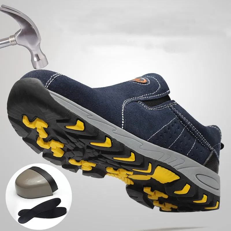 Steel Toe Safety Work Shoes Slip On Casual Mens Puncture Proof Boots