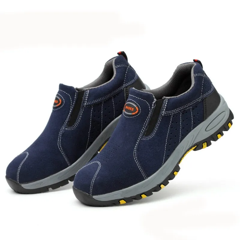 Steel Toe Safety Work Shoes Slip On Casual Mens Puncture Proof Boots