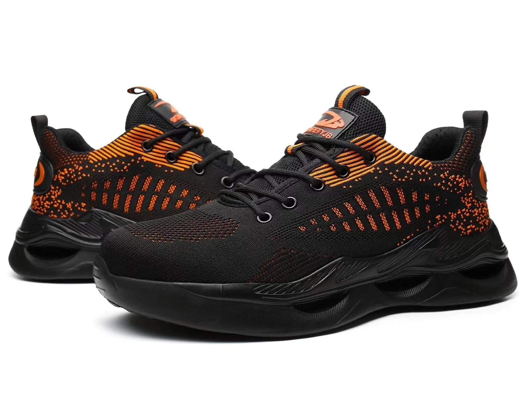 Steel Toe Shoes Women Men Lightweight Air Cushion Safety Work Shoes Anti-Slip Indestructible Sneaker