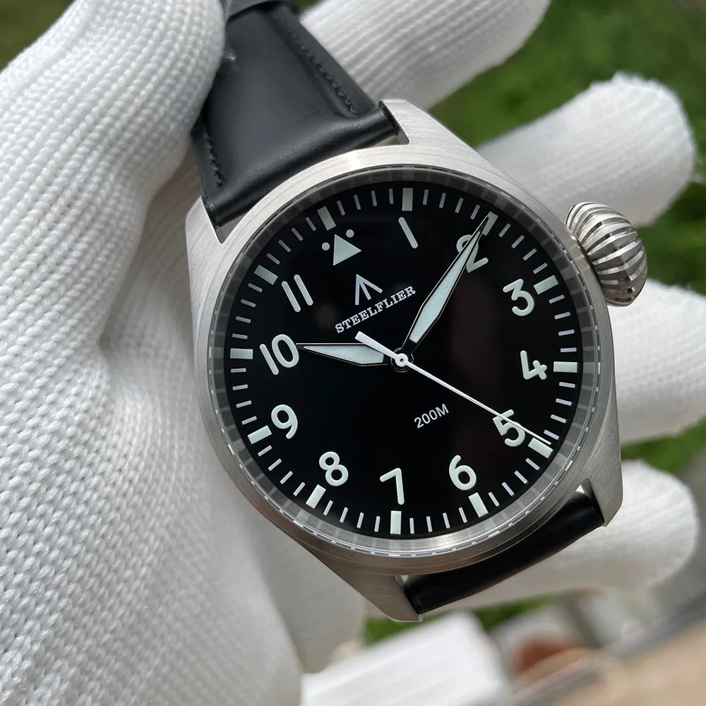 Steeldive SF743 43mm Big Pilot Quartz Watch