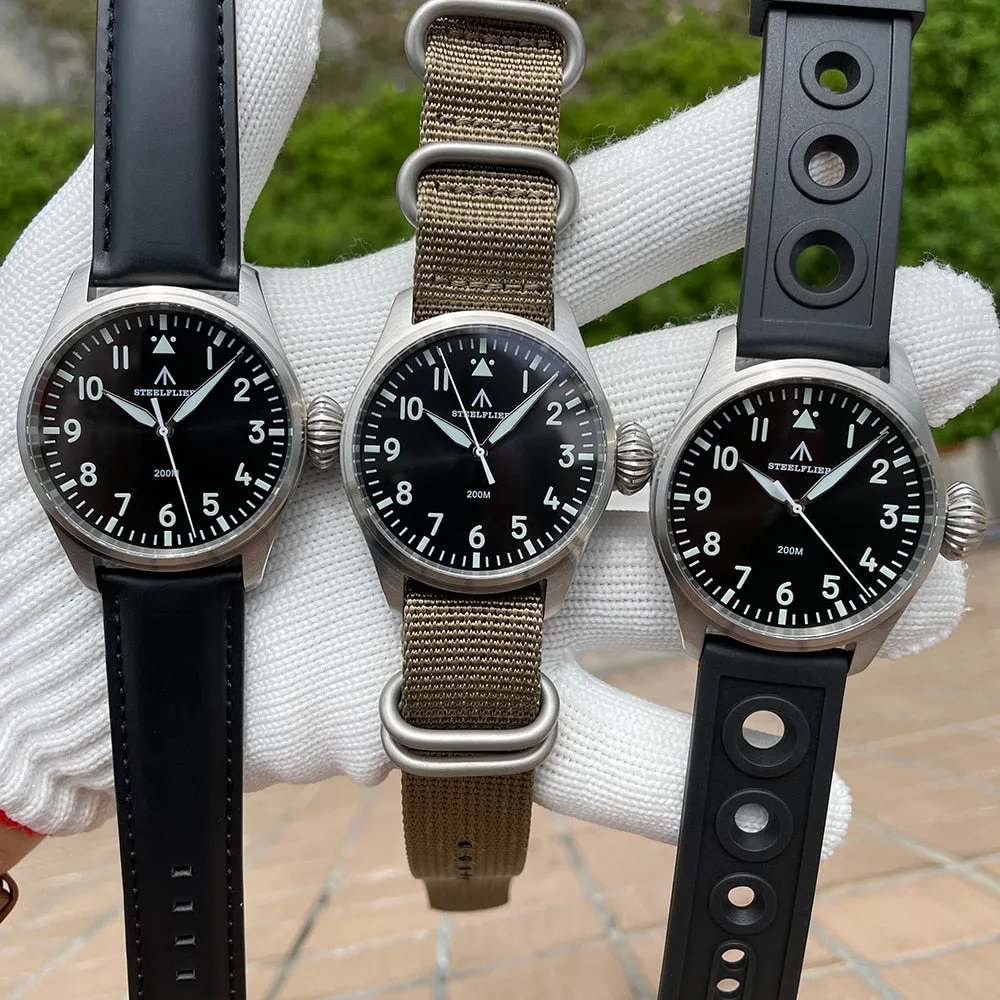 Steeldive SF743 43mm Big Pilot Quartz Watch