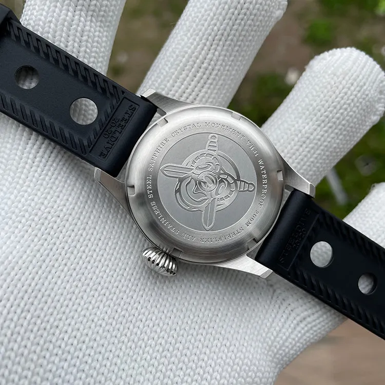 Steelflier Carved Coin Bezel VH31 Quartz Watch SF741