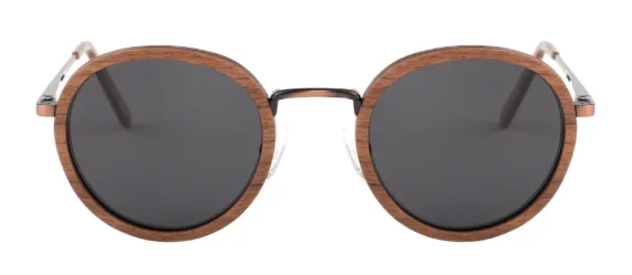 Steve / Metal x Wood Sunglasses / Polarized Lenses