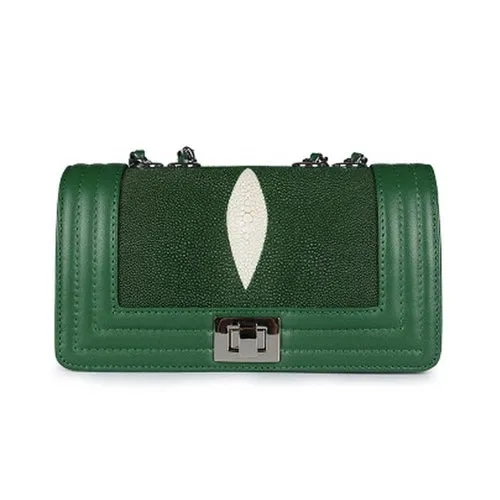 Stingray Leather Shoulder Bag