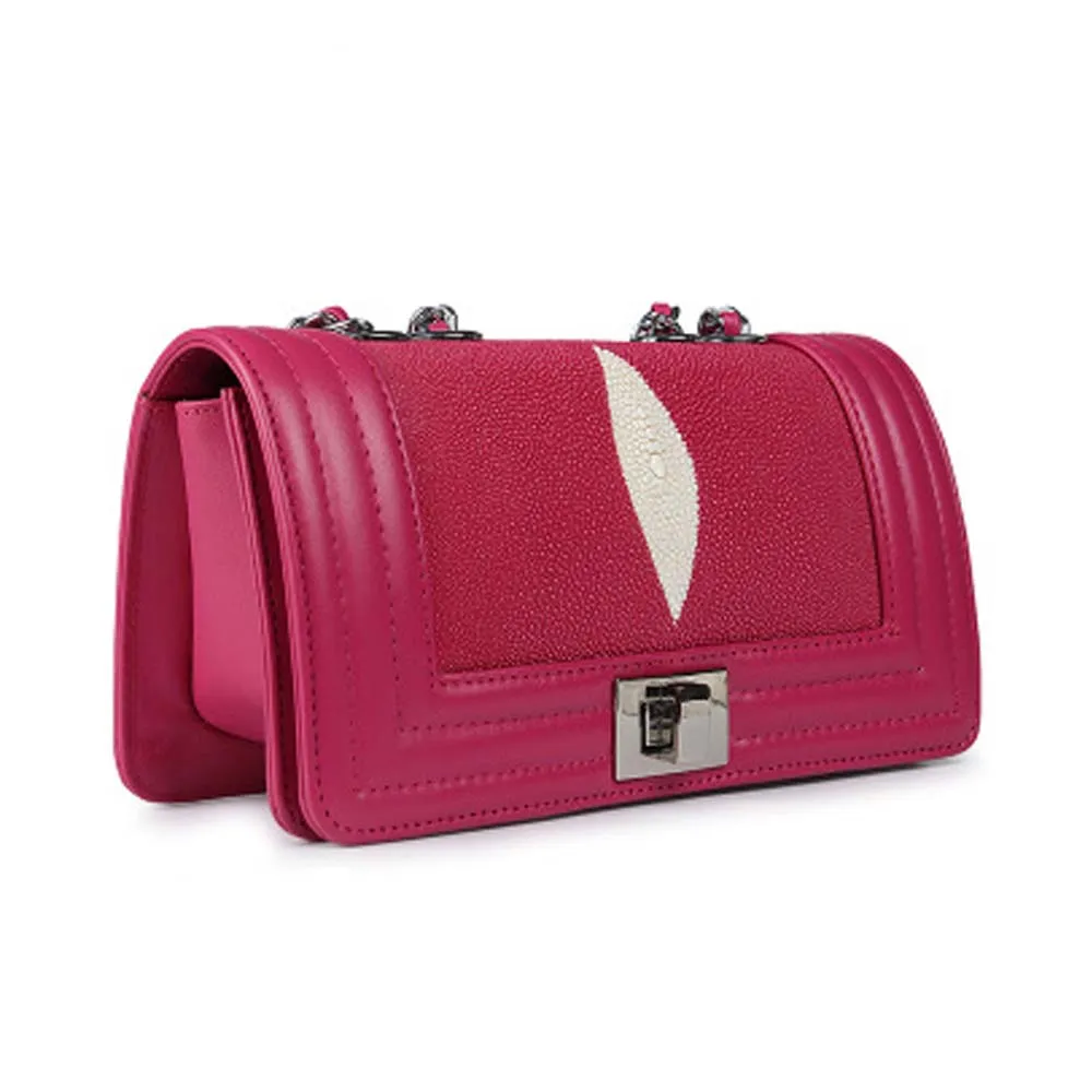 Stingray Leather Shoulder Bag