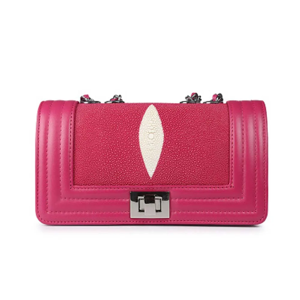 Stingray Leather Shoulder Bag